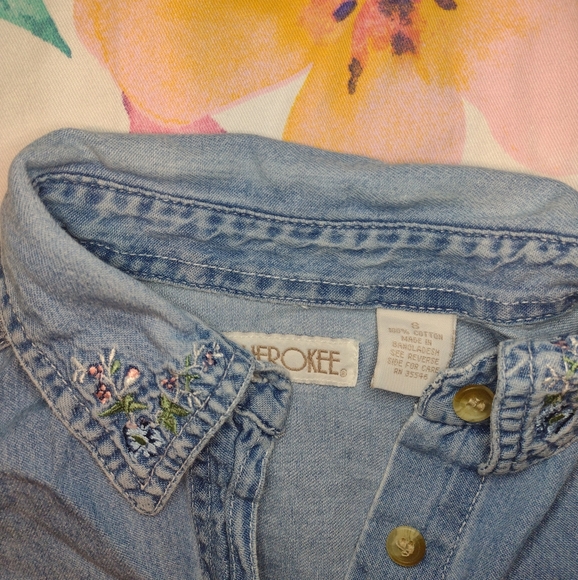 Small women's vintage Cherokee jean shirt - Picture 5 of 9